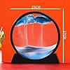 Quick Sand Flowing Painting | Moving Sand Art Picture Glass Liquid Painting 3D | Natural Landscape showpieces for Home Decor | Antique Gifts for Office Desk Table Decorative Items (Any Colour)